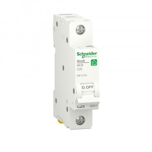 Schneider Resi9 автоматический выкл. 25А 1P 6кA х-ка С R9F12125 (12!)