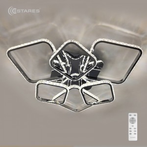 Estares св-к-люстра св/д управл. PRINCE 6S 144W(13500lm) 2K-4K-6K 646x618x135 хром/кристал пульт ДУ