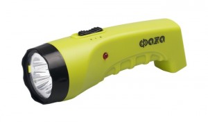 ФАЗА фонарь ручной AccuF2-L04 (акк. 4V 0.4Ah) 4св/д, зеленый/пластик, вилка 220V