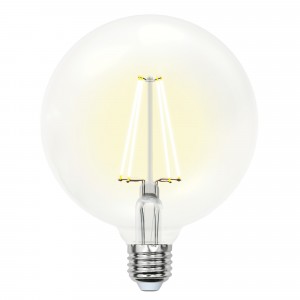 Uniel Sky шар G125 E27 10W(900lm 360°) 4000K 4K филамент прозрачная 125x175 LED-G125-10W/NW/E27/CL