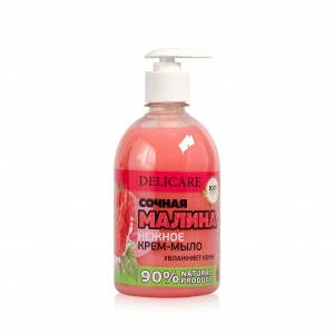 Мыло-крем жидкое для рук малина 500мл Delicare Body Fresh (3!)