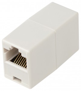 ЭРА Проходной адаптер тип RJ45-RJ45 кат. 5е неэкранир. 56899