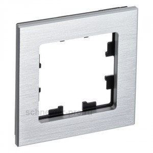 Schneider AtlasDesign Nature рамка СУ 1 мест. металл серебро ATN312101 (3!)