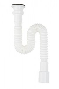 Aquant Гофросифон 1 1/2"х40 с нержавеющей решеткой, F101-75-MR (F101)