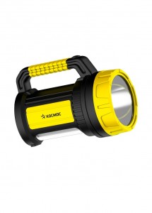 Космос фонарь-прожектор 2005W_Ex (акк.4V2Ah) LED 5W(300lm) +10W(380lm), жел./пласт 3 реж.з/у 220/12в
