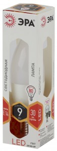 ЭРА стандарт свеча B35 E14 9W(720lm) 4000K 4K 110x37 B35-9w-840-E14 6702