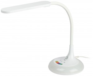 ЭРА св-к настольный св/д, 10W, 3-4-6K 3000K-6000K, диммер, RGB ночник белый NLED-481-10W-W 48591