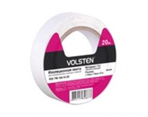Volsten изолента ПВХ 15/20 белая V02-7W-13х15-20 (10!)