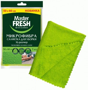 Салфетка для пола XL-size микрофибра, 50*60 см ,С0006050 Master FRESH