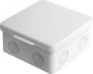 uplast коробка распред. 100х100х50мм ОУ 8 вводов с крышкой IP54 030-034