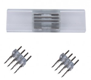 Ecola Коннектор 220V 14x7 4-конт для ленты IP68 RGB SCNM14ESB