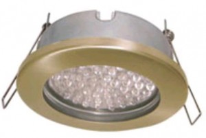 Ecola GX53-H9 св-к  IP65 Золото 98x55 FG5365ECB