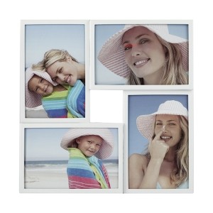 Фоторамка (Ф/р) Image Art 6044/4-4W, 4 в 1, 10x15, белая металл 0559