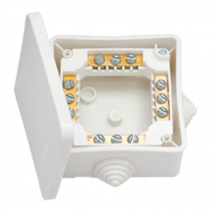 Bylectrica Коробка с клемными колодками для открытой проводки IP44 (80х80х41,5 мм) КМ-222