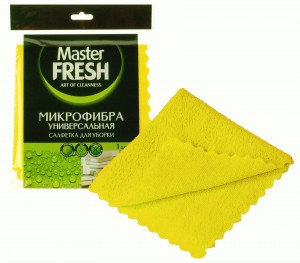 Салфетка для уборки универсальная микрофибра,30*30см ,С0005995 Master FRESH