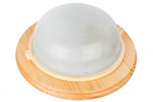 Camelion 1302D дерево/Клен св-к влагозащит. баня 120° IP54 60W E27 круг НБП 03-60-0011 УХЛ4