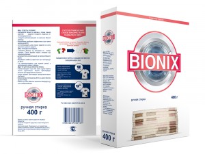 Стиральный порошок универсал  ручная стирка 400г BIONIX(КРД, СПб 6!)