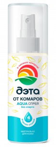 ДЭТА АКВА Спрей 125мл. От комаров, мошек, слепней, мокрецов (на кожу) с маслом пихты 7888