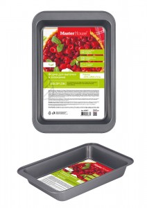 Противень (форма) д/выпечки сталь Мариетта 37,2*25,4*5см, антиприг.покр.GOLDFLON, 60687 Master House