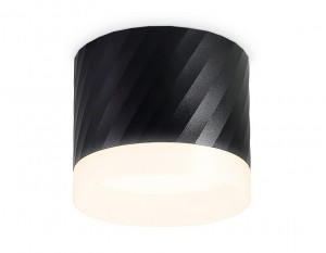 Ambrella св-к накл. спот GX53 max12W черный цилиндр с акрилом 82x70 TECHNO SPOT TN5355 BK