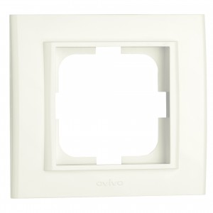 OVIVO Рамка СУ 1 мест. MINA крем, 401-020000-096