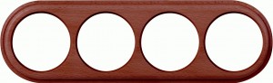 Werkel рамка ОУ 4 мест. Legend Retro (итальянский орех) WL15-frame-04 a040272