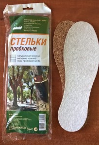 Стельки для обуви Пробковые (пробка + нетканое полотно) Пик РФ