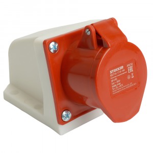 STEKKER силовая розетка СЕЕ стационарная ST-114 16А 380В 3P+PE IP44, RST16-114-44 49434