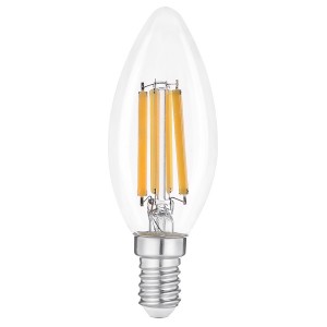 General филамент свеча E14 20W 2700K 2K 35x98 нитевидная, прозр фил GLDEN-CS-20-230-E14 2700 661506