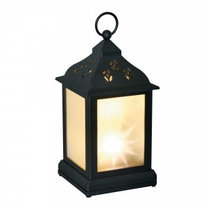 Фонарь новогод. 3D ULD-L1122-009/TTB/WW 9LED 11x22см, тепл.бел мерцающ, пластик 3xАА н/к, черн Uniel