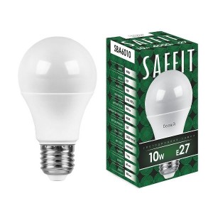 Saffit ЛОН А60 E27 10W(800Lm) 4000K 4K матовая 108x60  SBA6010 55005