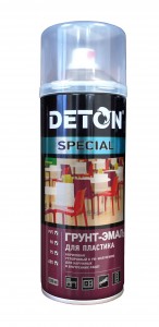Грунт-эмаль аэрозоль 520мл д/пластика ГРАФИТ арт.DTN-A07303 Deton Special