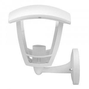Camelion Дели св-к садовый "бра вверх" белый E27 60W пластик PP5201 С01 НБУ 07-60-001 У1