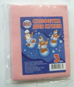 Салфетка д/кухни 30*38см, вискоза, 3шт/уп, цена за уп, цвета в ассорт, AST