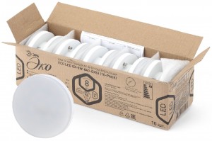 ЭРА ECO GX53 8W(640lm) 4000K 4K 27х75 LED-GX-8W-840-GX53 R(10-PACK) (кратно 10шт!)(замена на 799295)