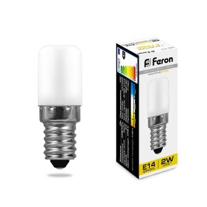 Feron лампа св/д для холодильников E14 2W(160lm) 2700K 2K матовая 51x18, LB-10 25295