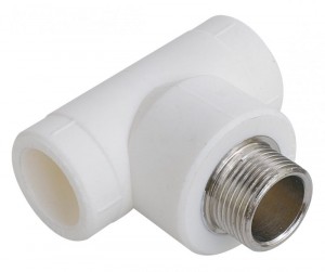 AQUALINK Тройник комбинированный ПП 32X1", (нар), 3571