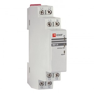 EKF PROxima Реле контроля фаз 3х400V/230V на DIN-рейку, 1NO+1NC, обрыв фазы, неисправ. rkf-31