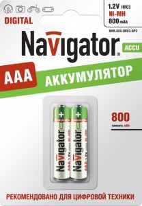 Ак-р Navigator /R03  800mAh Ni-MH BL2 (20!) 94461
