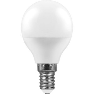 Feron шар G45 E14 9W(800lm) 2700K 2K матовая 82x45, LB-550 25801