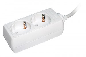 IEK (ИЭК) сет. удл. ПВС 3х1.0 2 роз. 3 м 16А белый (корпус PP) (земля) WYP10-16-02-03-Z-N