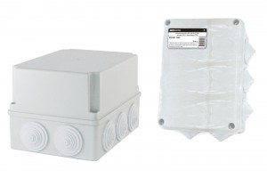 TDM коробка распред. 190х140х120 мм ОУ с крышкой IP44, 10 входов инд. штрих-код (12!) SQ1401-1245