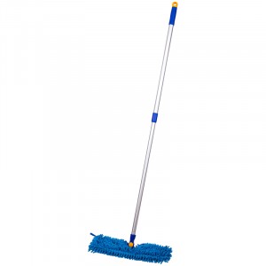 Швабра двусторонняя, алюм. ручка 75-130см, насадка МОП микрофибра 40см, OfficeClean Professional