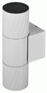 IEK св-к уличный/садов 5221 настенный под лампу 2хGU10 IP65 белый 90x195x60 LT-UBU0-5221-GU10-2-K01