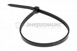 REXANT хомут нейлоновый черный 3,6х300 (уп. 100шт., цена за уп.), 07-0301