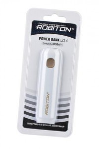 Внешний аккумулятор Robiton Power Bank Li3.4 MAGNOLIA (белый) 3350мАч BL1