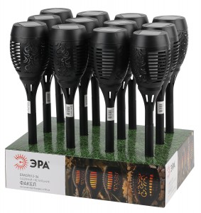 ЭРА ERASF012-34 св-к садово-парковый Факел на солнечной батарее, 50 см 8492