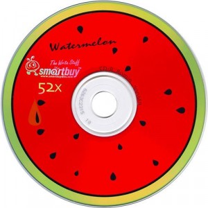 К/д SmartBuy CD-R80/700MB 52x Fresh-Watermelon Bulk100 "