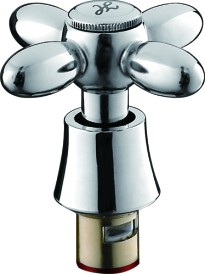 LEDEME Маховик "Крест" с кран-буксой, (Zn+Lt), (Cold+Hot) (2 шт-цена за шт), хром, LH27