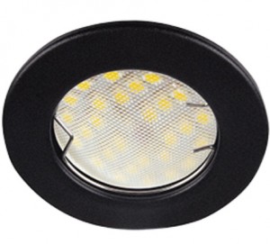 Ecola MR16 GU5.3 DL90 св-к плоский Черный матовый (кратно 2!) 30x80 Light FU1621EFY